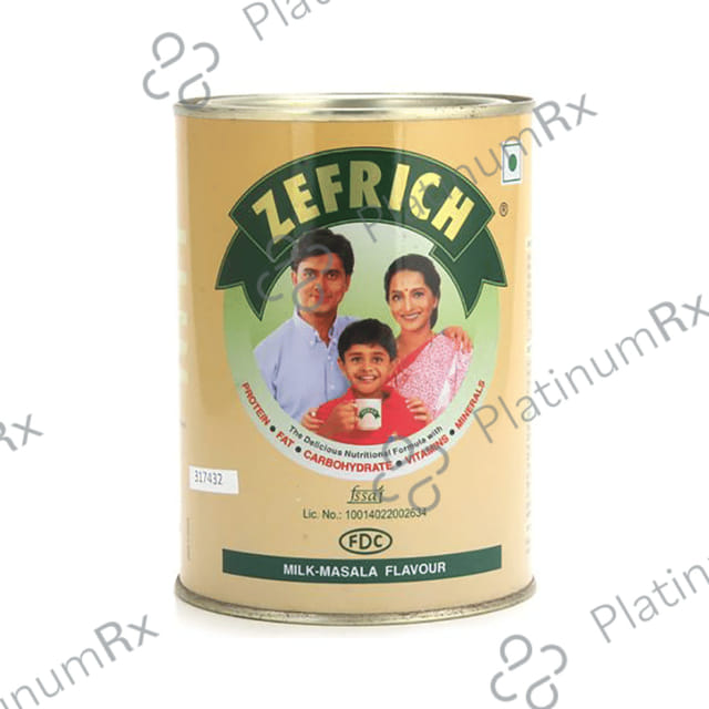 Zefrich Protein Nutritional Formula Flavour Milk Masala Powder 100gm