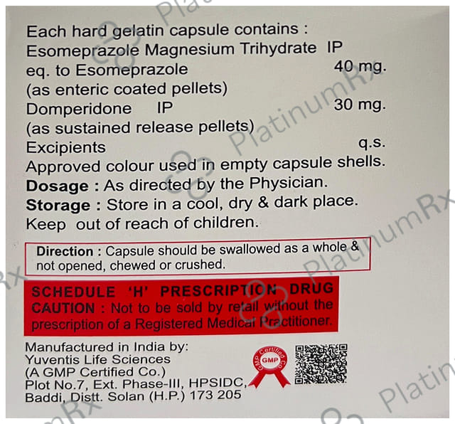 Es Omedom 30/40mg Capsule SR 10s