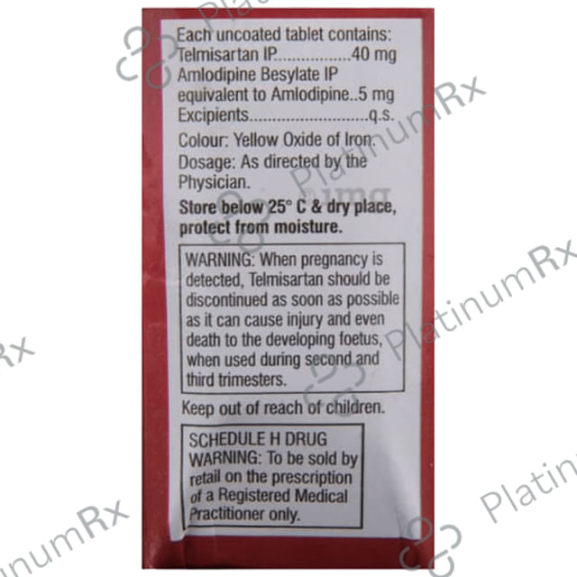 Tsart AM 5/40mg Tablet 15s