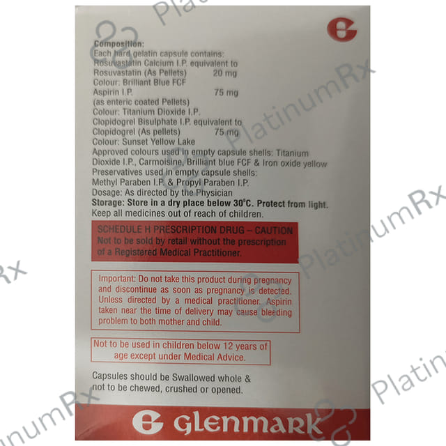 Razel Gold 20/75mg Capsule 15s