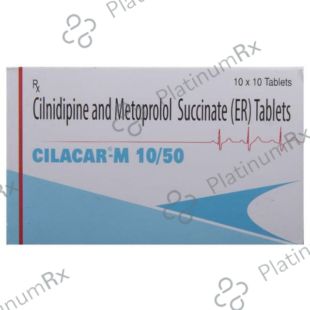 Cilacar M 10/50mg Tablet ER 10s