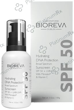 Bioreva Hydrating DNA Protection Broad Spectrum Sunscreen Cream SPF 50 100 Cream