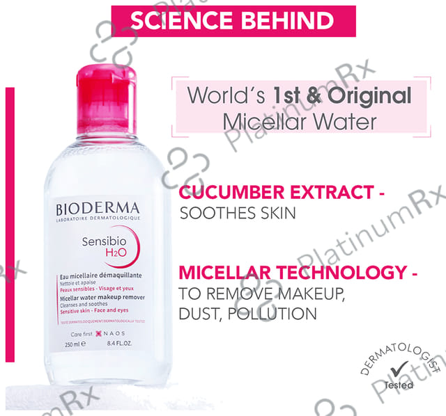 Bioderma Sensibio H2O Make-up Removing Micellar Water & Cleanser - For Sensitive Skin 100 ml