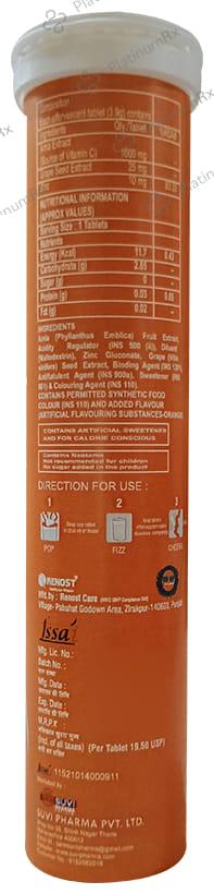 AVC 1000 Effervescent Tablet Orange