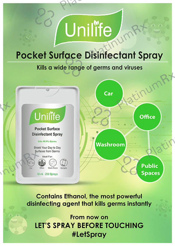 Unilife Pocket Surface Disinfectant Spray