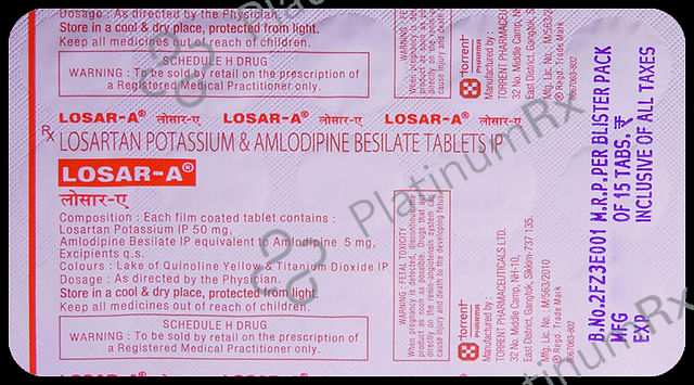 Losar A 5/50mg Tablet 15s
