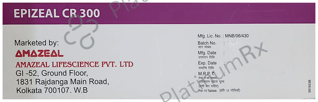 Epizeal 200mg/87mg Tablet CR