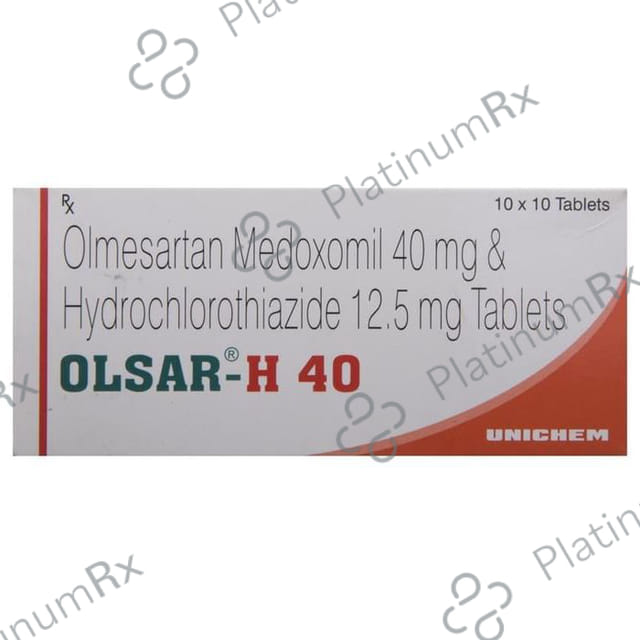 Olsar H 40/12.5mg Tablet 10s