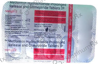 Metgli 2/500mg Tablet PR 10s