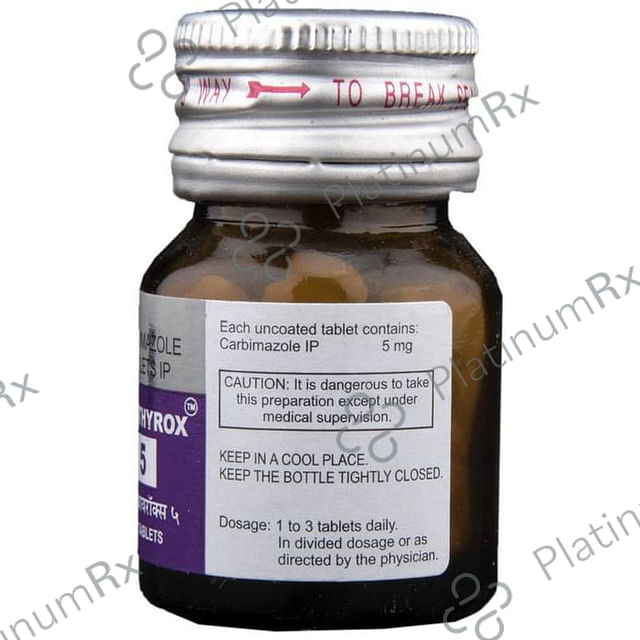 Anti Thyrox 5mg Tablet 100s