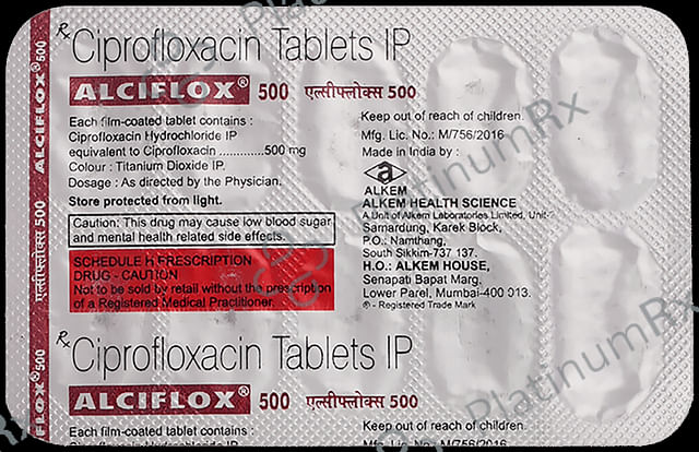 Alciflox 500mg Tablet 10s