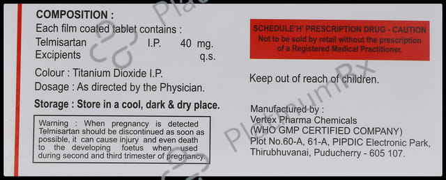 Nigtel 40mg Tablet 10s