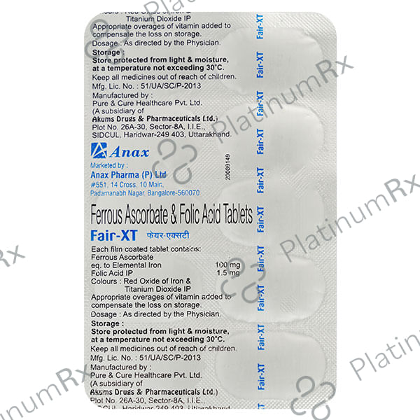 Fair XT 100/1.5mg Tablet 10s