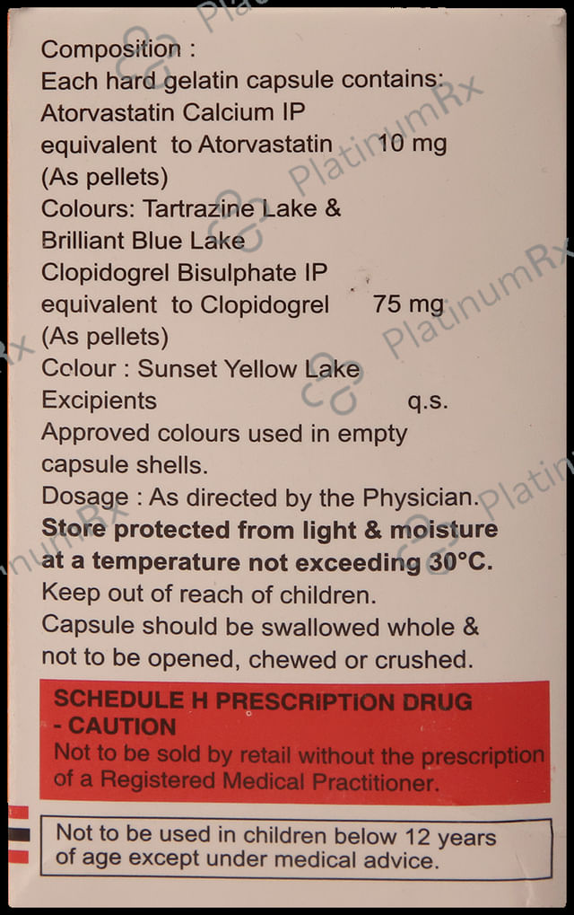 Atorec CV 10/75mg Capsule 10s