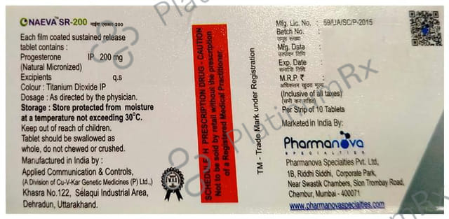 Naeva SR 200mg Tablet 10s