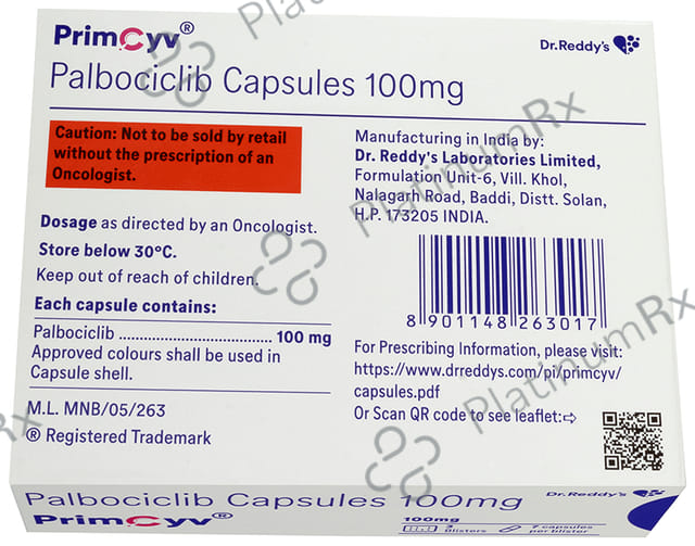 Primcyv 100mg Capsule 7s