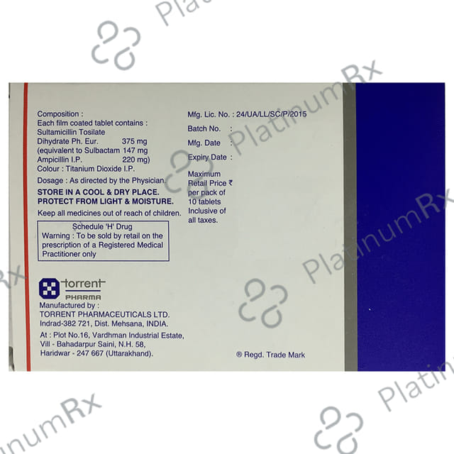 Sulbacin 375mg Tablet 10s