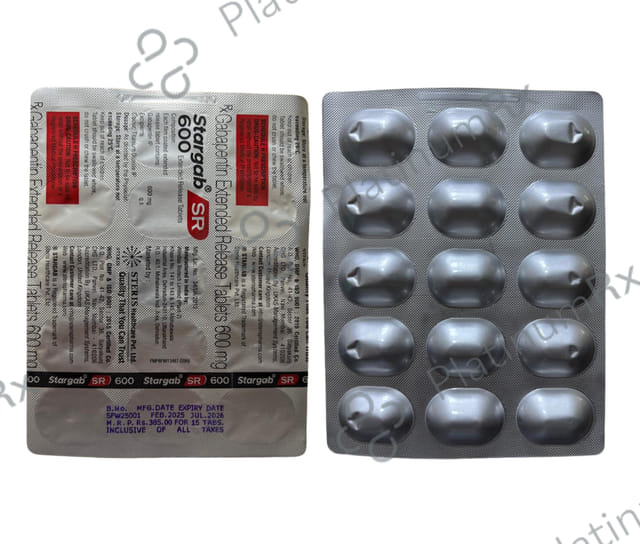 Stargab 600mg Tablet SR 15s