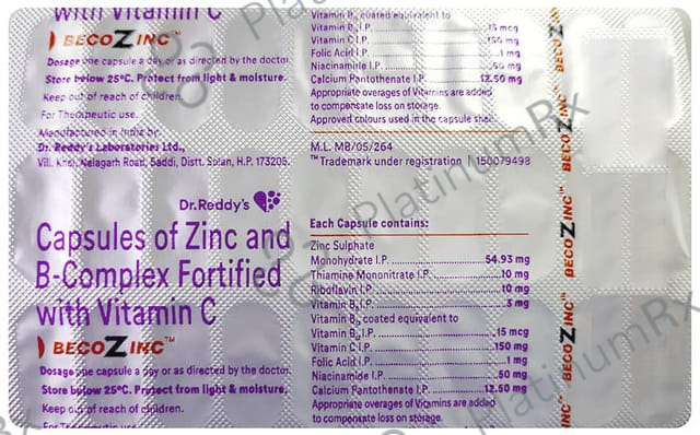 Becozinc Capsule 30s