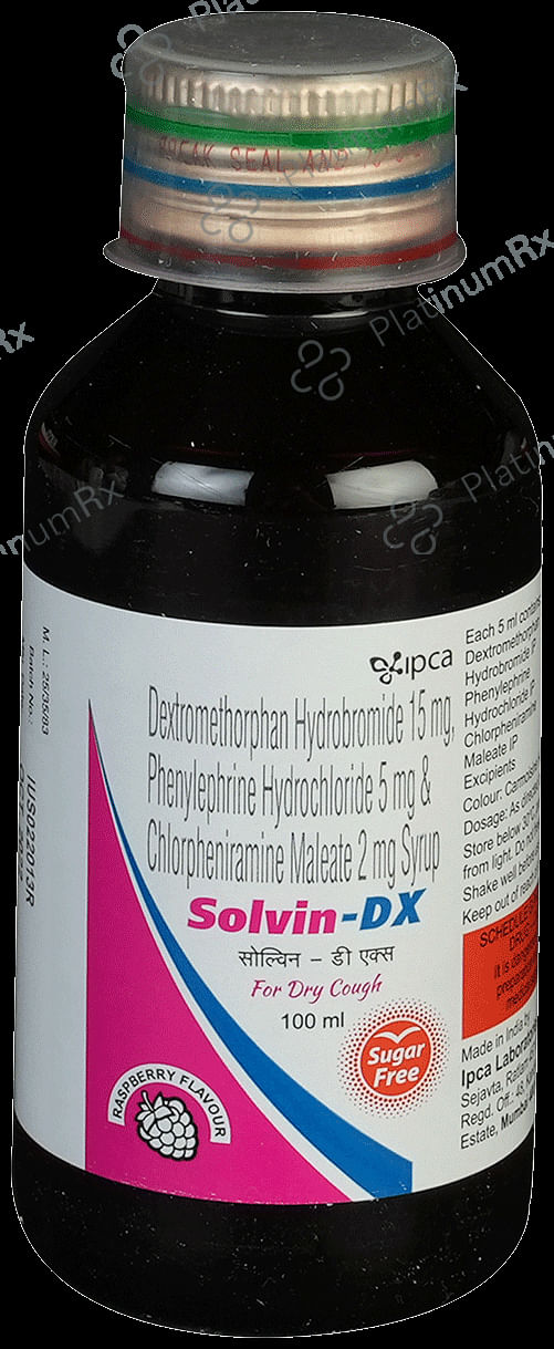 Solvin-DX Syrup Raspberry Sugar Free