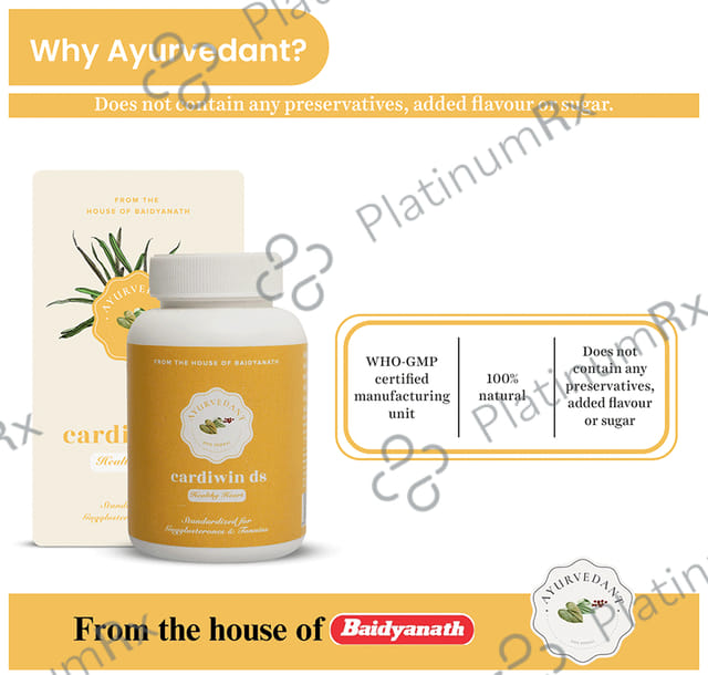Baidyanath (Jhansi) Ayurvedant Cardiwin DS Tablet