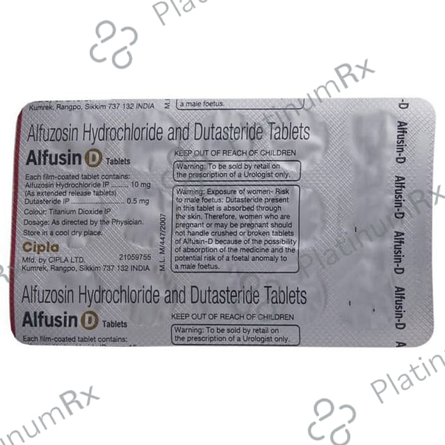 Alfusin D 10/0.5mg Tablet ER 15s