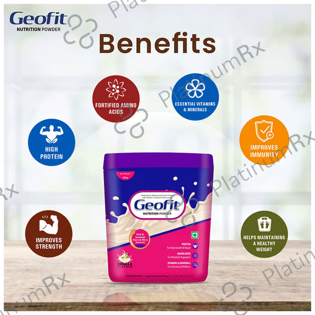 Geofit Nutrition Protein Powder with Vitamins & Minerals Vanilla