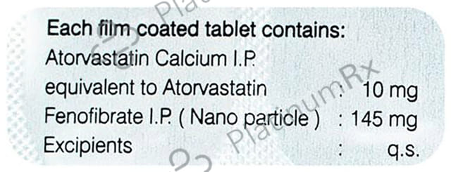 Atornet F 10/145mg Tablet 10s