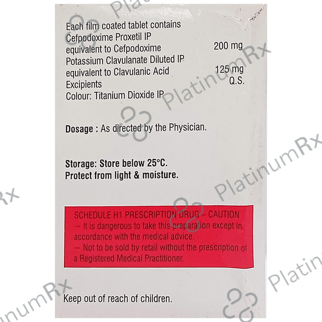 Xop CV 200/125mg Tablet 10s