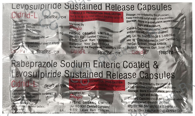 Cidrid L 75/20mg Capsule SR 10s