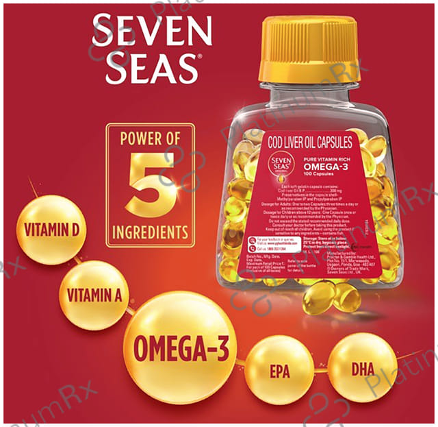 Seven Seas Original Cod Liver Oil Soft Gelatin Capsule 500s