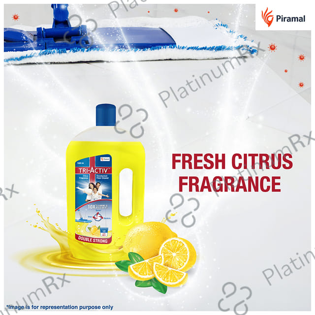 Piramal Tri-Activ Double Strong Disinfectant Floor Cleaner Citrus Fragrance 1000 ml