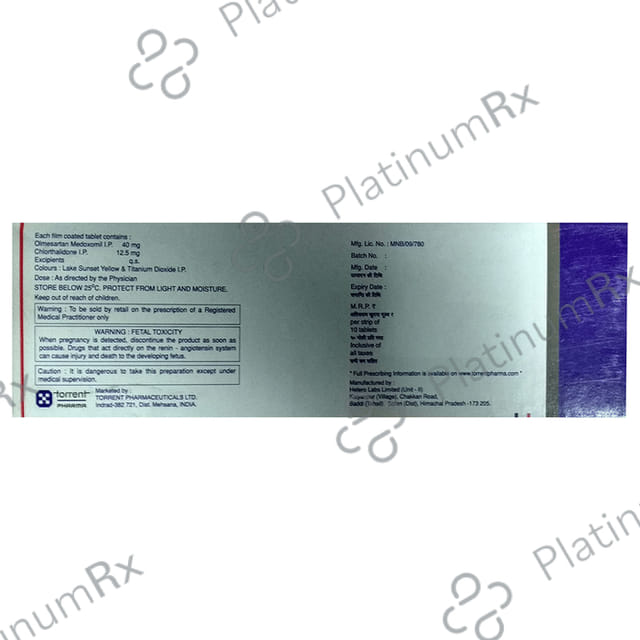 Olmetor CH 12.5/40mg Tablet 10s