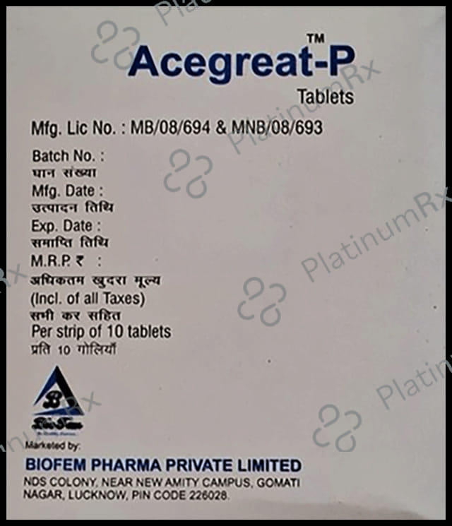 Acegreat P 100/325mg Tablet 10s