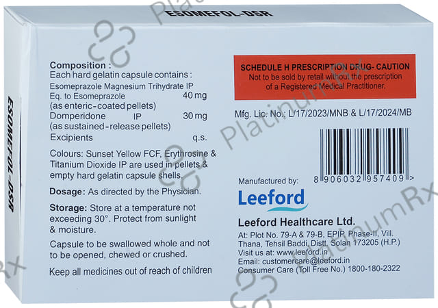 Esomefol DSR 30/40mg Capsule 10s