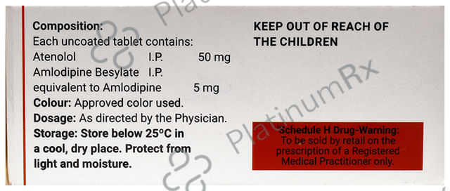 Amloreg A 5/50mg Tablet 10s