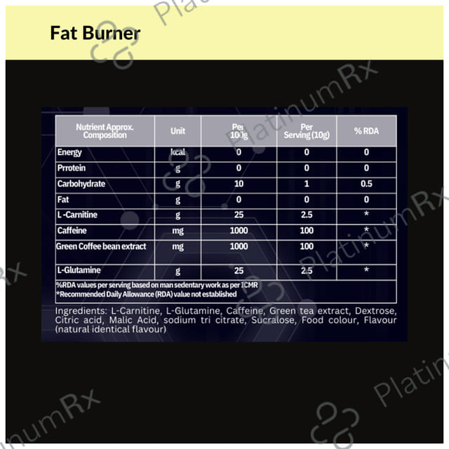 Healthy You Fat Burner Powder Lemon