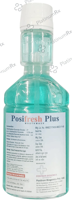 Posifresh 0.2% Plus Mouth Wash 100ml