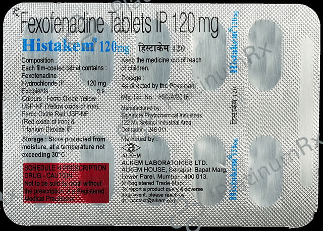 Histakem 120mg Tablet