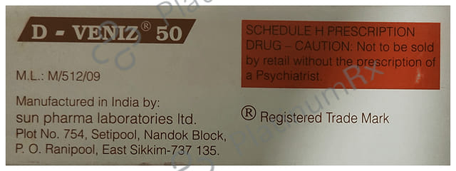 D Veniz 50mg Tablet ER 10s