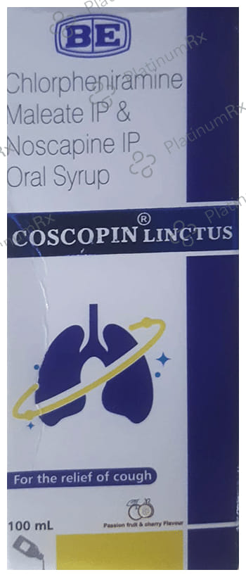 Coscopin Linctus Syrup Passion fruit & cherry