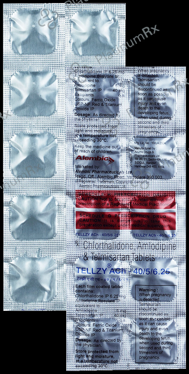 Tellzy Ach 40/5/6.25mg Tablet 10s