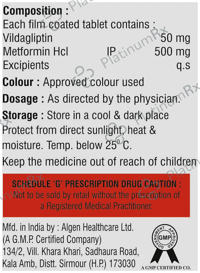 Dageret 500/50mg M Tablet 10s