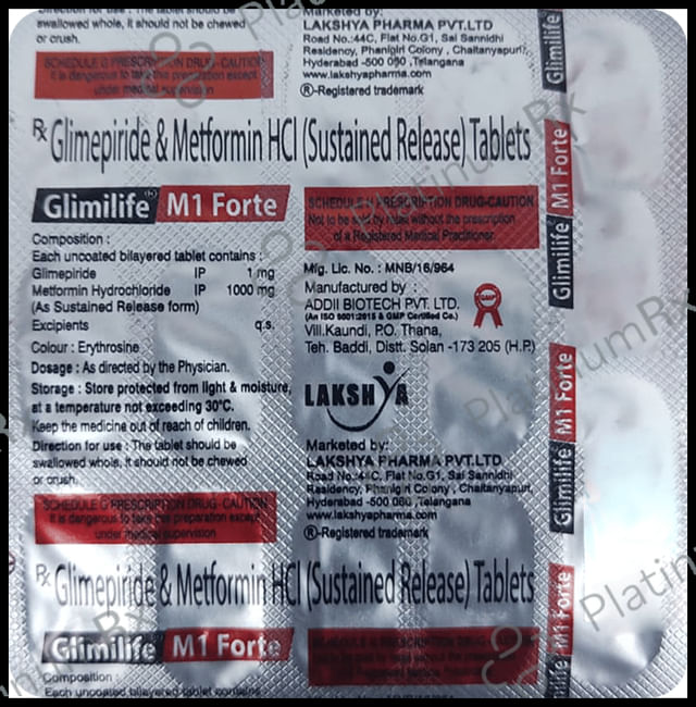 Glimilife M1 Forte Tablet SR