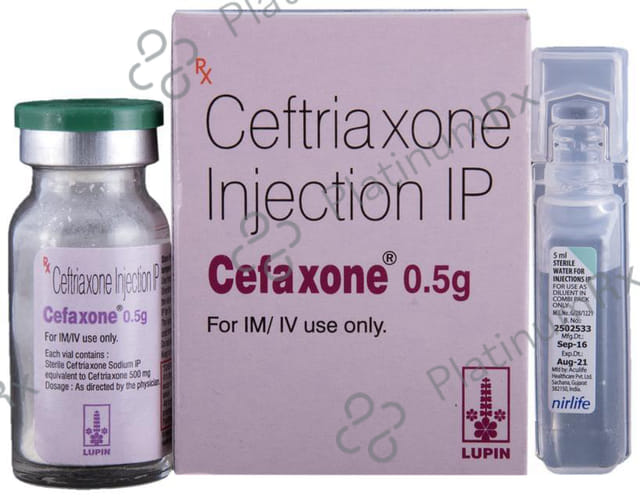 Cefaxone 0.5gm Injection 5ml