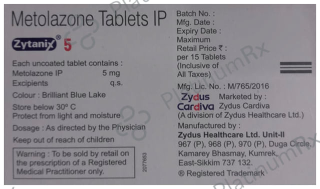 Zytanix 5mg Tablet 15s