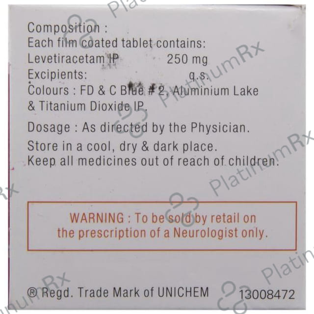 Levtam 250mg Tablet 10s