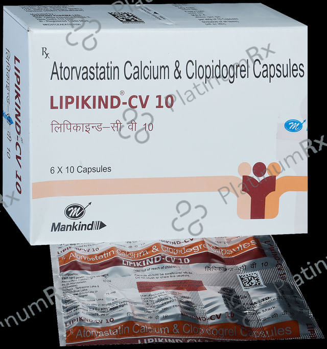 Lipikind CV 10/75mg Capsule 10s