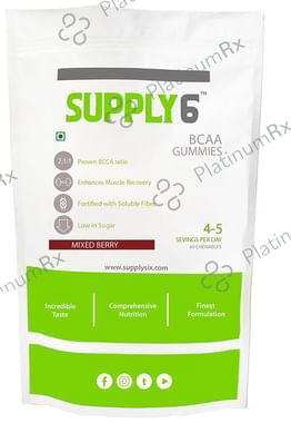 Supply6 BCAA Gummies Mixed Berry