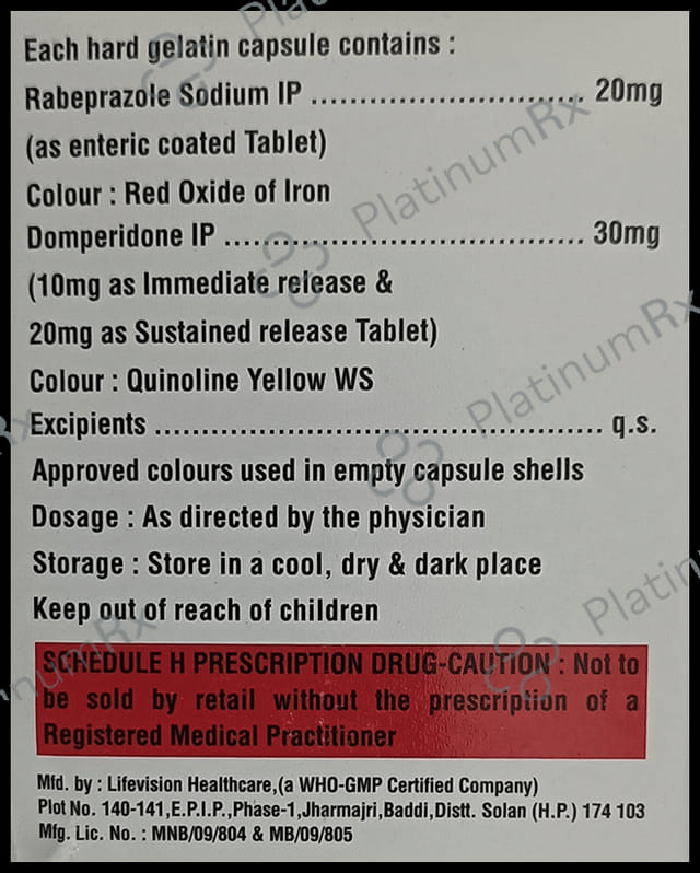 Rabesante DSR 30/20mg Capsule 10s